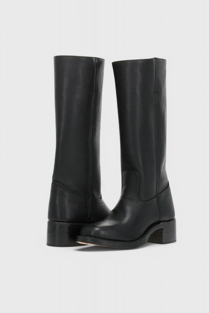 Ella | Women’s Leather Knee-High Boots with Heels