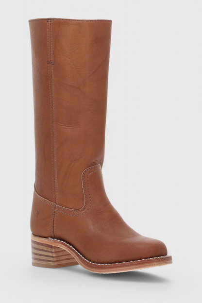 Ella | Women’s Leather Knee-High Boots with Heels